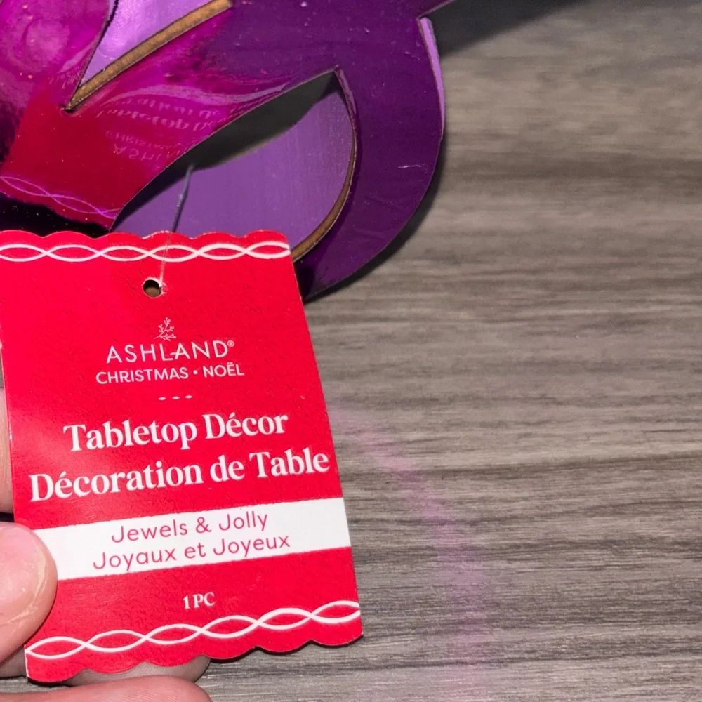 Ashland Purple 'Cheers' Script Decorative Sign - Picture 2 of 2